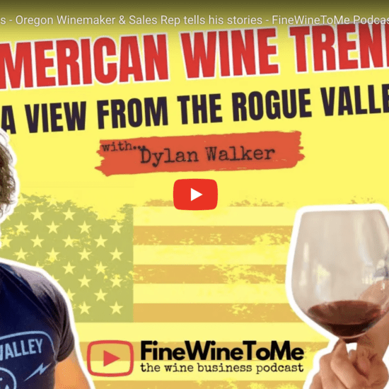 podcast about wine: Fine Wine To Me & RoxyAnn's Dylan Walker interview