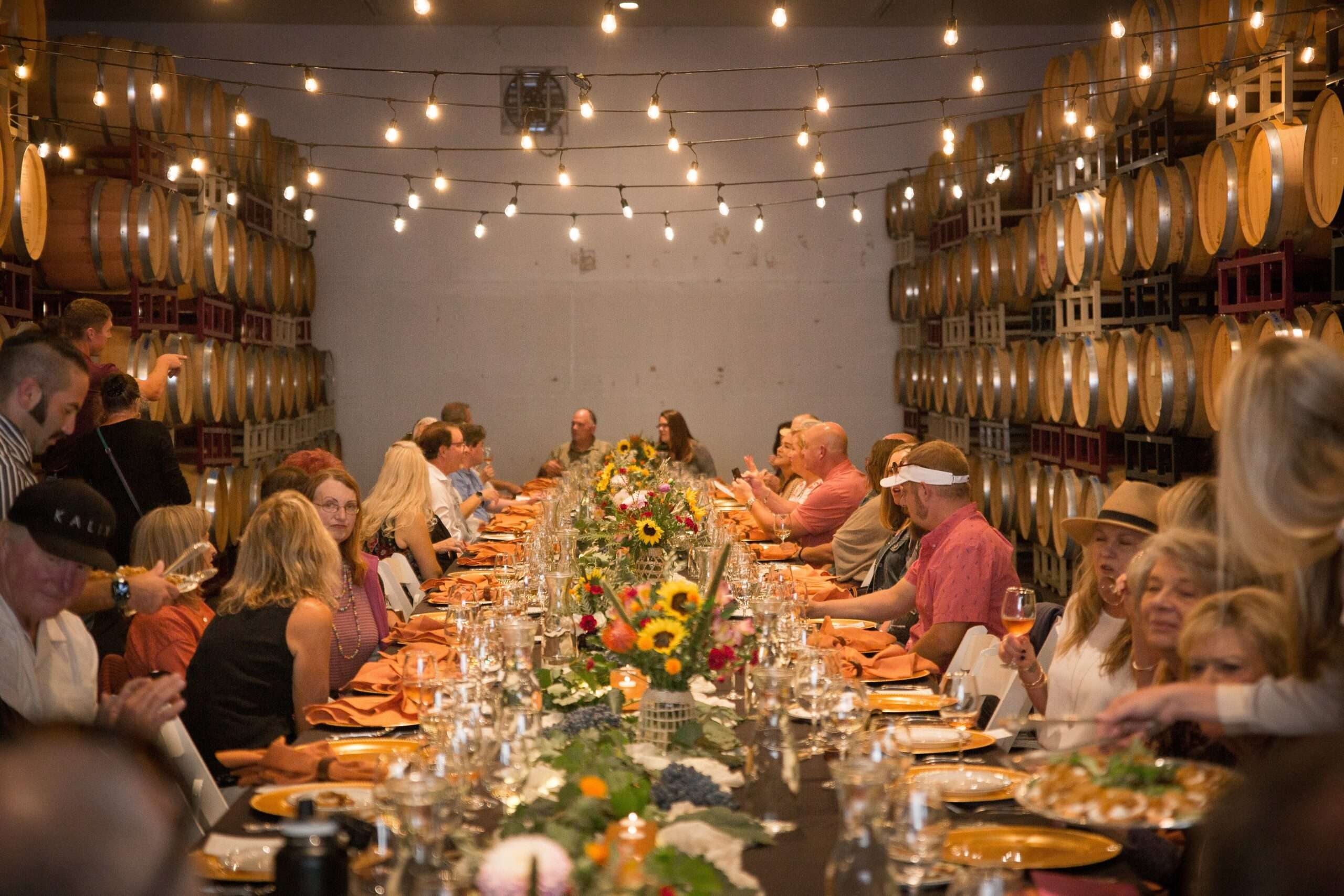 Harvest Dinner in Barrell Room