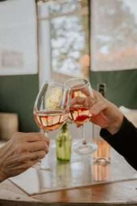 Cheers with roxyann rosé